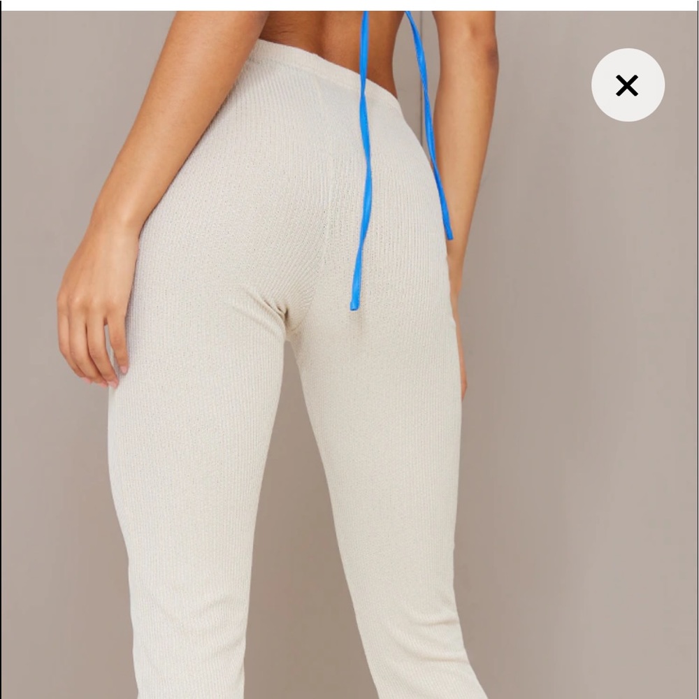 PLT Rib Cut Out Pants - Picture 3 of 5